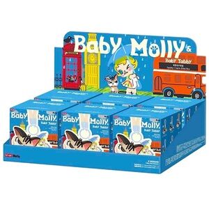 Authentic Unopened Blind box Baby Molly & Baby Tabby Series Squishy Charm